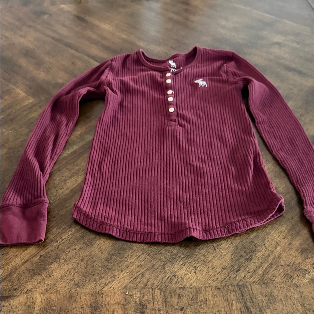 Abercrombie Kids Maroon Long Sleeve Tee